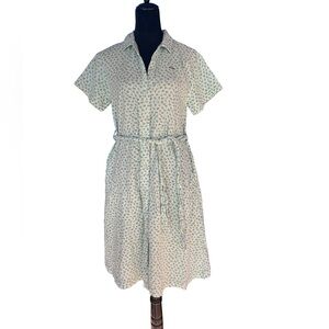 The‎ Tiny Big Sister Floral Print Belted Dress lemons breezy resort button front